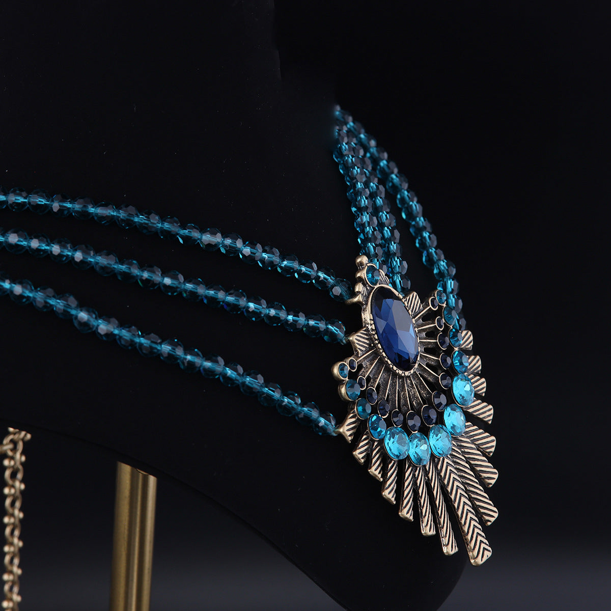 Vintage Glass Refined Handcrafted Necklace Timeless Style
