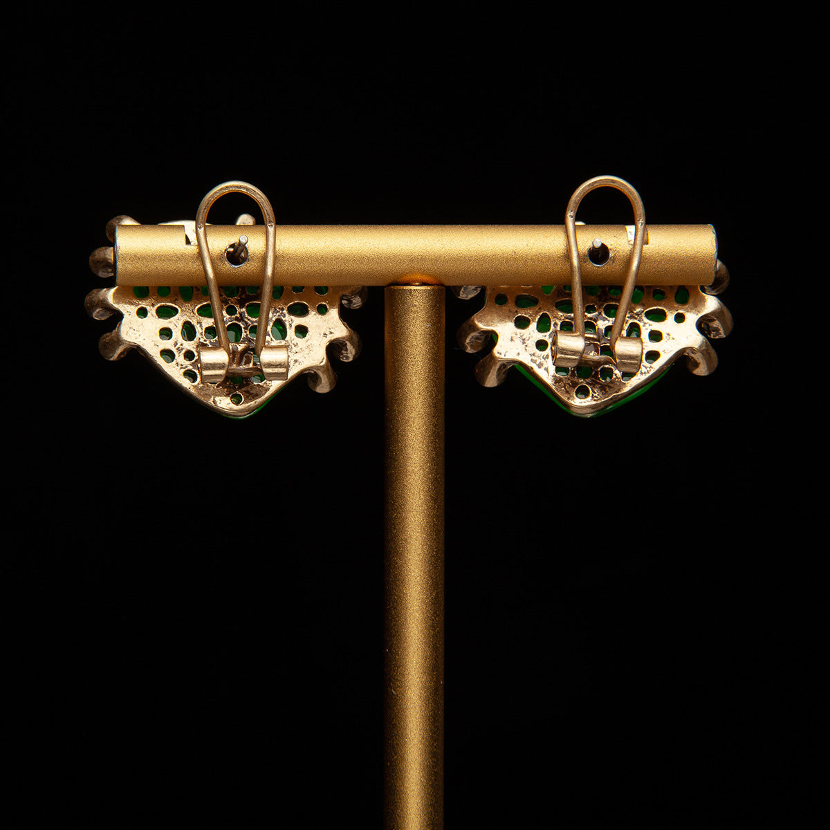 Vintage Heart Luxury Handcrafted Earrings Handcrafted Design