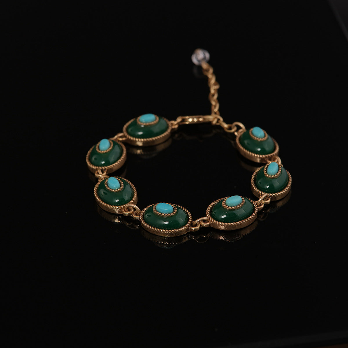 Vintage Artisan Agate Handcrafted Jewelry Set Baroque