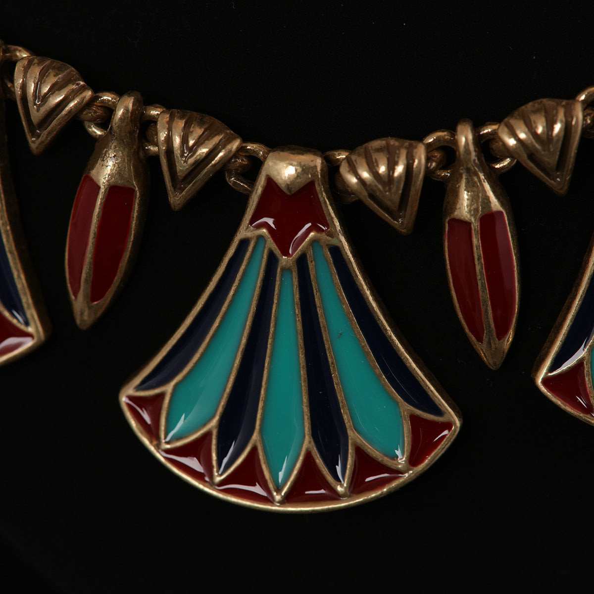 Vintage Enamel Timeless Handcrafted Necklace for Ladies