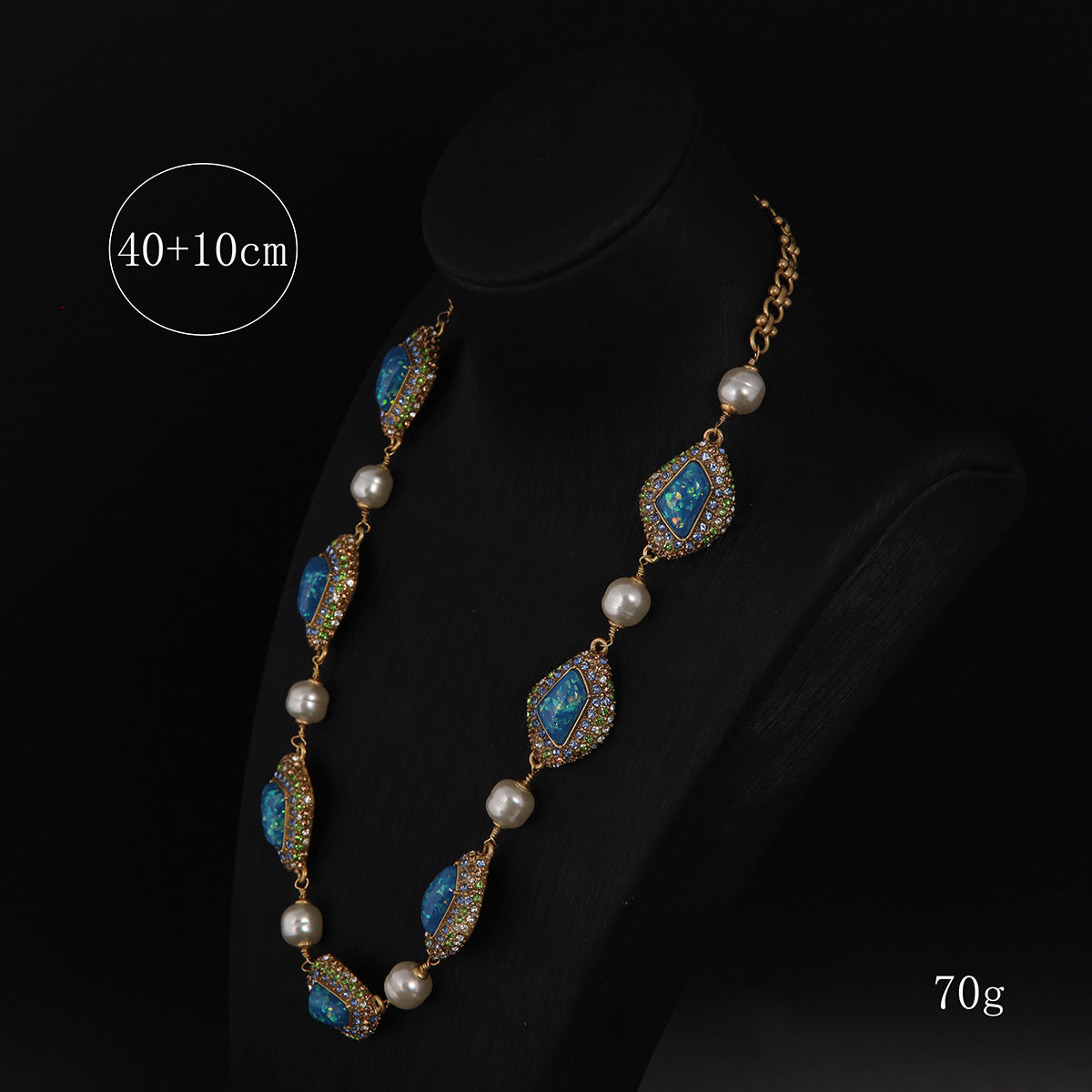 Vintage Geometric Statement Artisan Necklace for Women