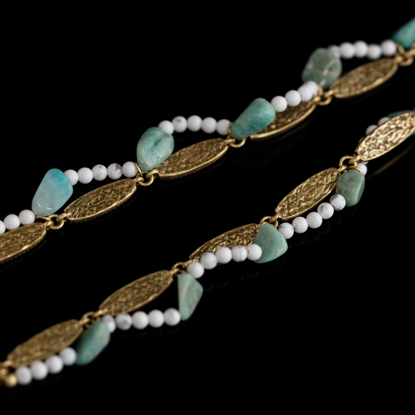 Vintage Enamel Geometric Chic Handcrafted Necklace for Ladies