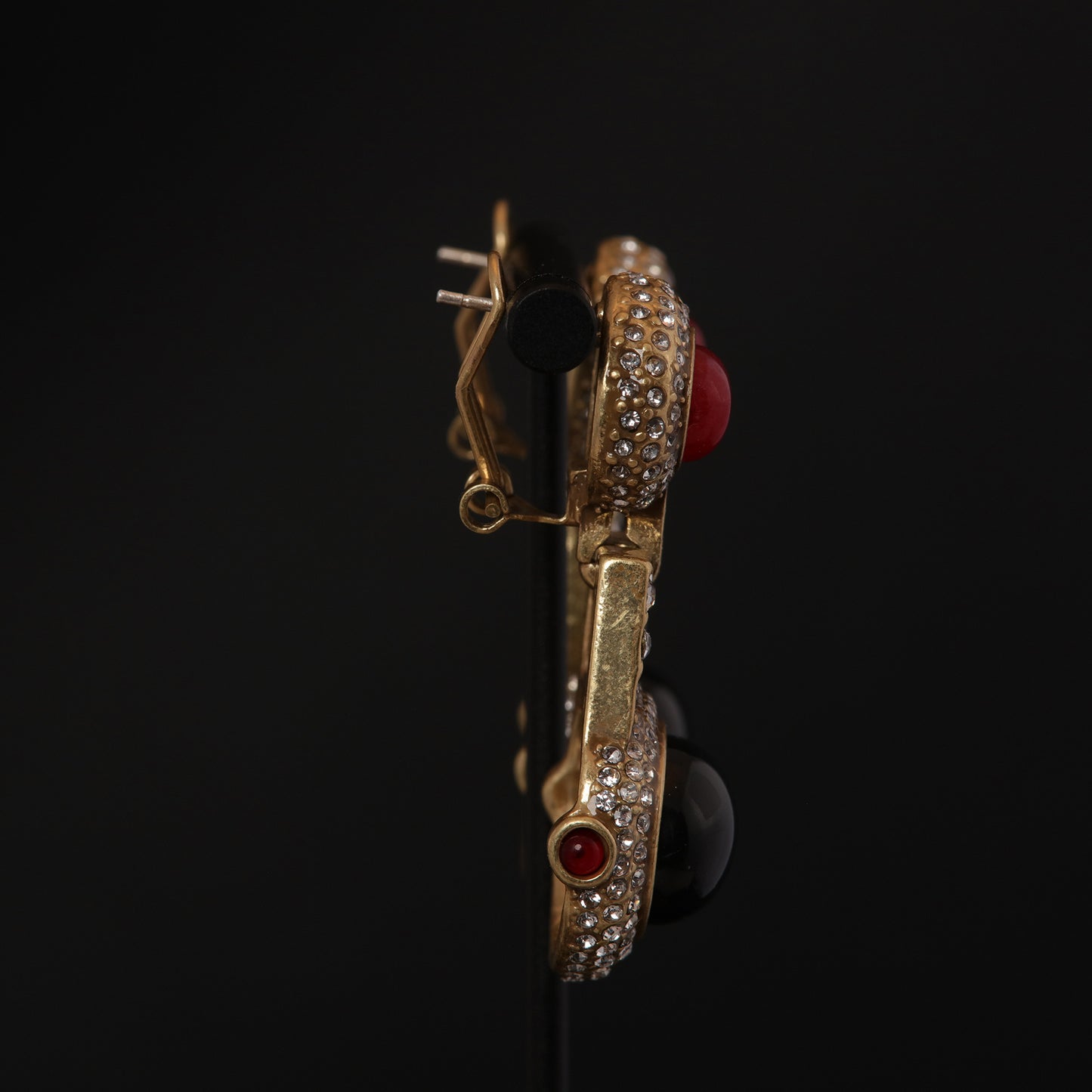 Vintage Natural Stone Elegant Stone Inlay Earrings for Ladies