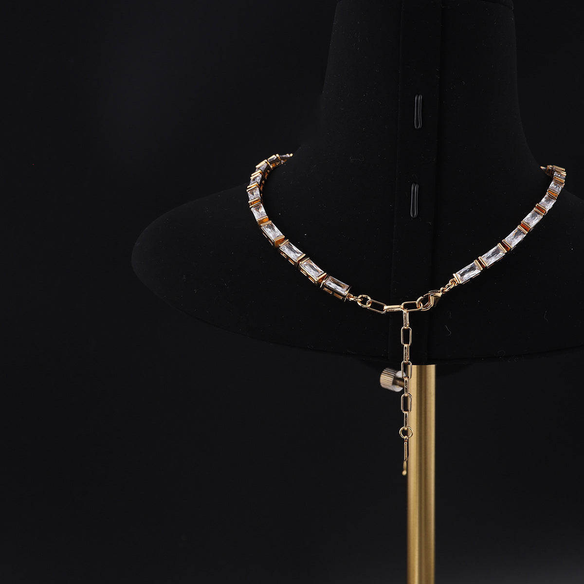 Vintage Cubic Zirconia Geometric Luxury Necklace for Ladies
