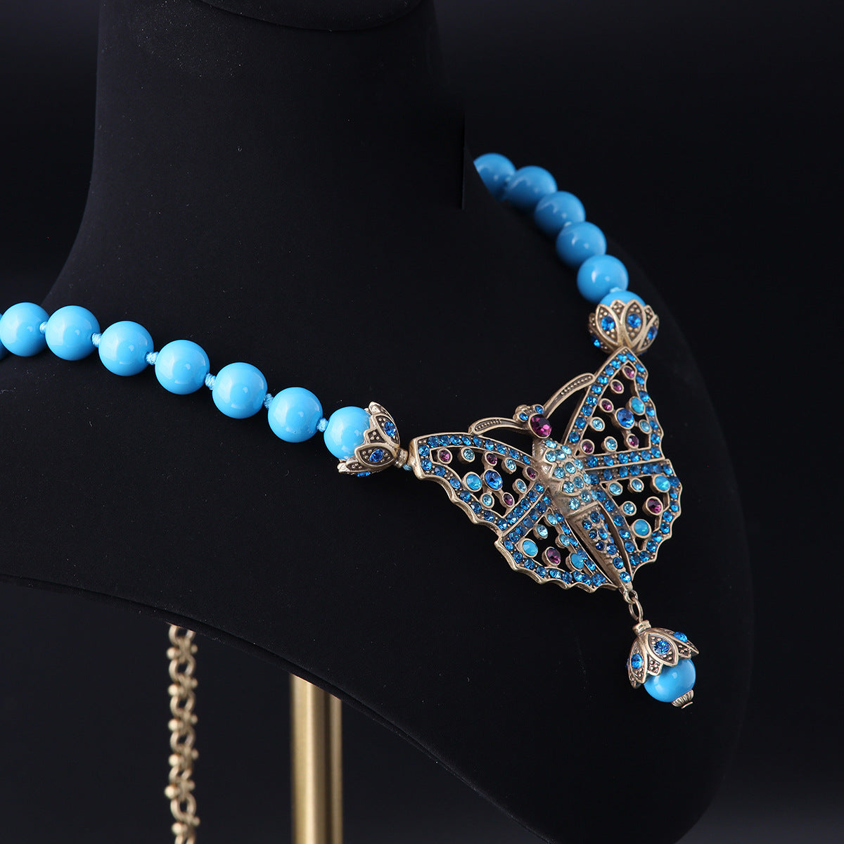 Vintage Butterfly Elegant Handcrafted Necklace Gift Jewelry