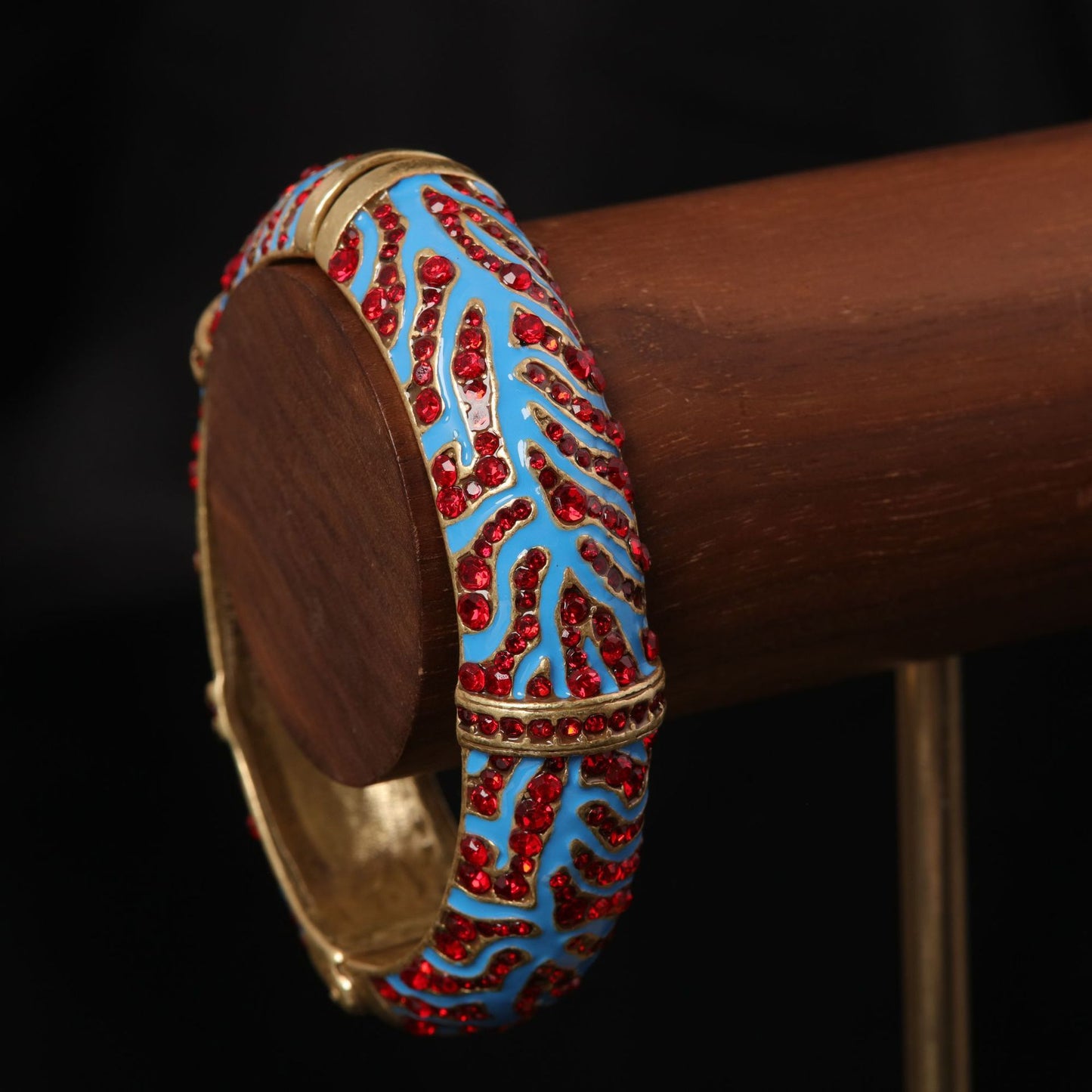 Vintage Enamel Boho Elegant Polished Bracelet Handcrafted Design