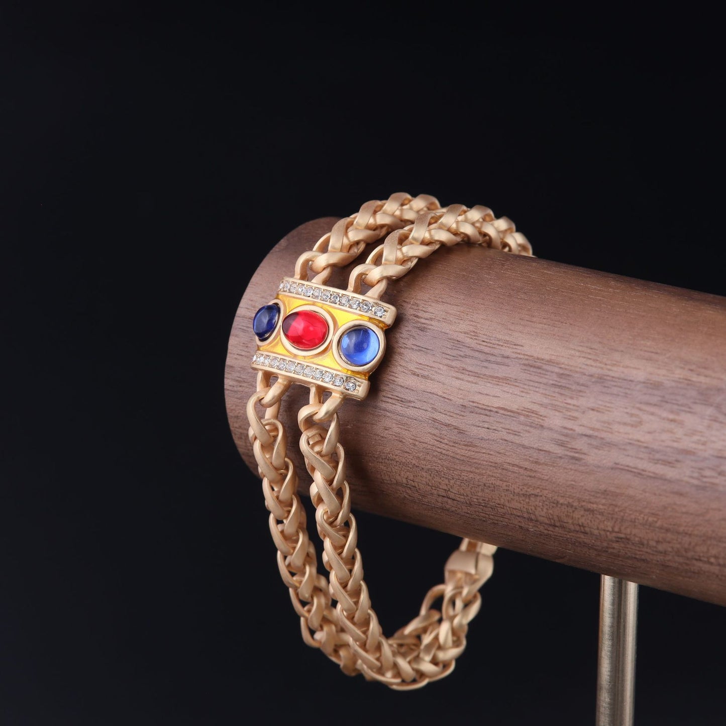 Vintage Geometric Refined Double Layer Bracelet for Women