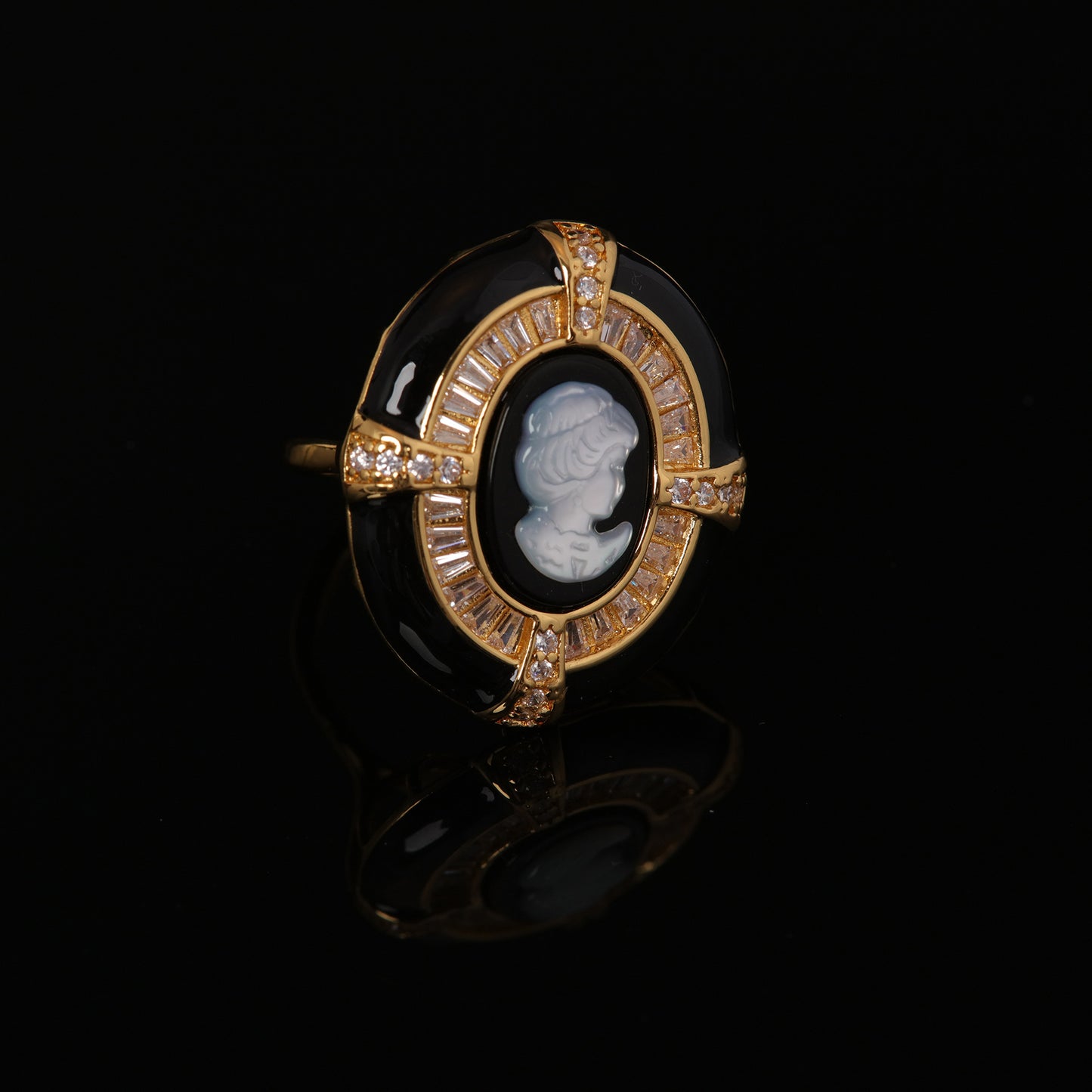 Vintage Geometric Chic Classic Open Ring Timeless Style