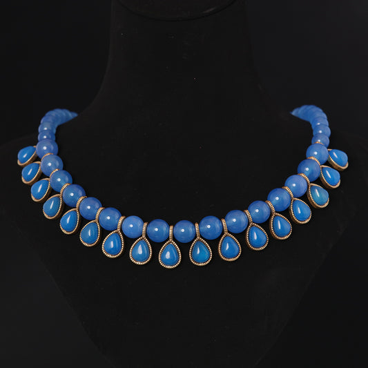 Vintage Agate Chic Polished Necklace for Women