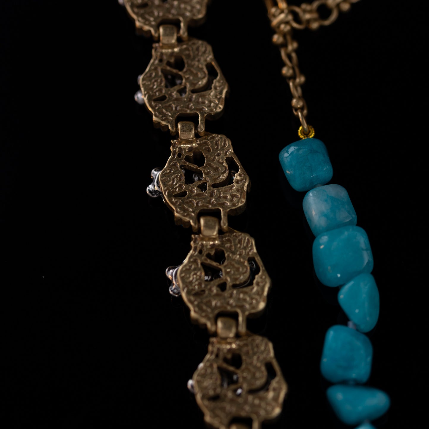 Vintage Floral Chic Handcrafted Necklace Gift Jewelry