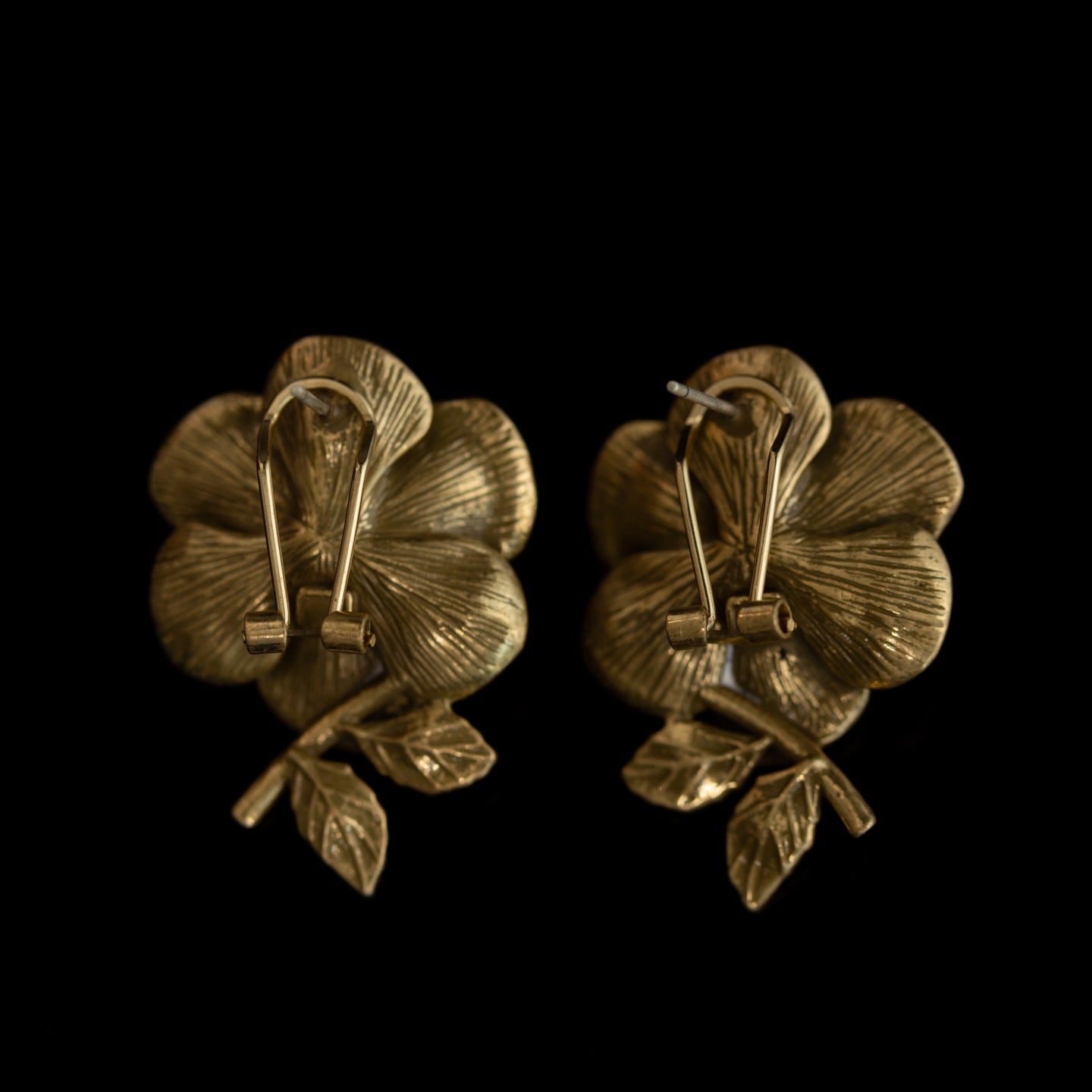 Vintage Enamel Floral Chic Handcrafted Earrings for Women