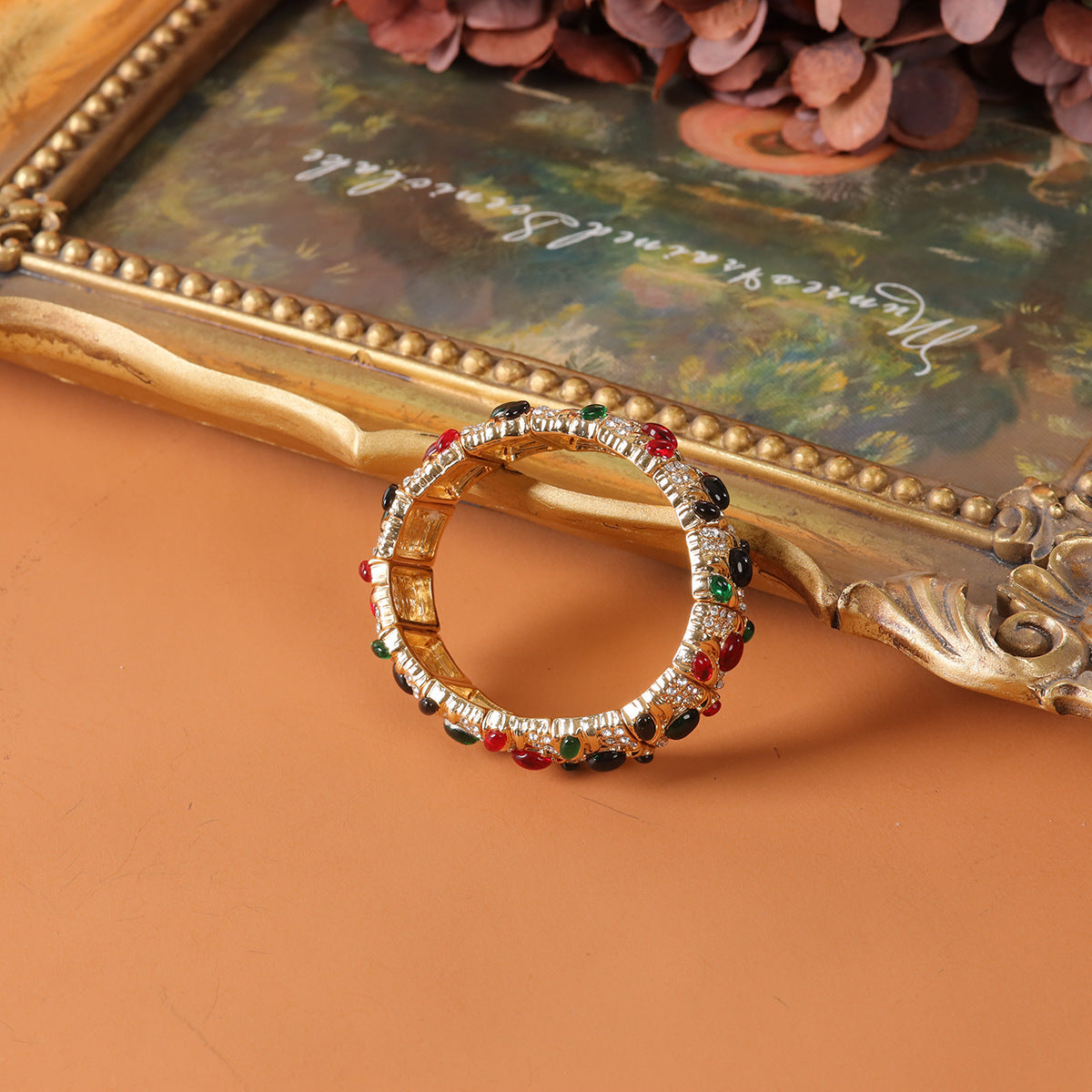 Vintage Minimalist Timeless Stone Inlay Bracelet for Men