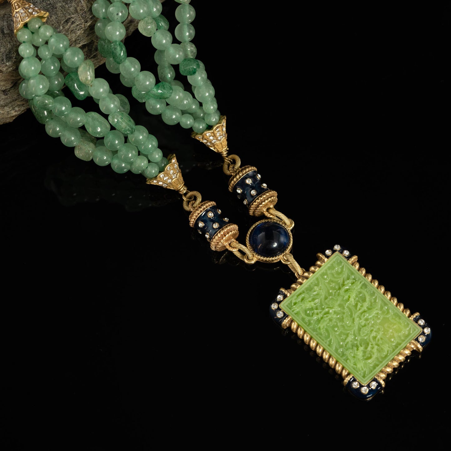 Vintage Agate Refined Artisan Necklace Handcrafted Design