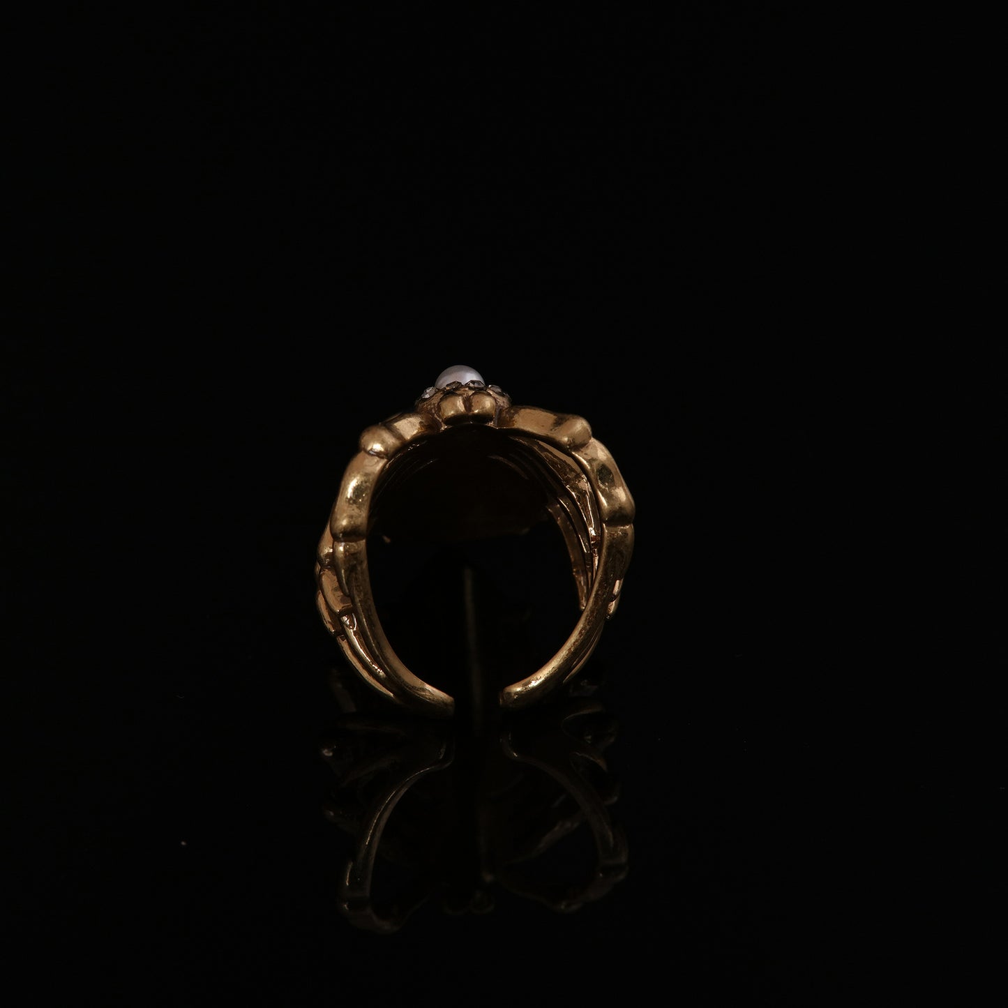 Vintage Geometric Luxury Handcrafted Open Ring