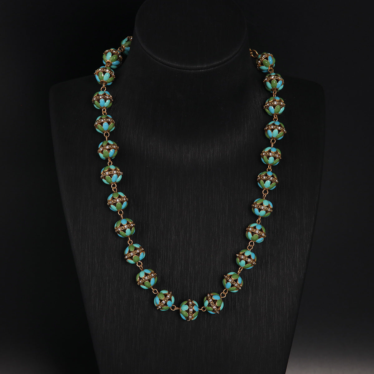 Vintage Glass Classic Handcrafted Necklace Timeless Style
