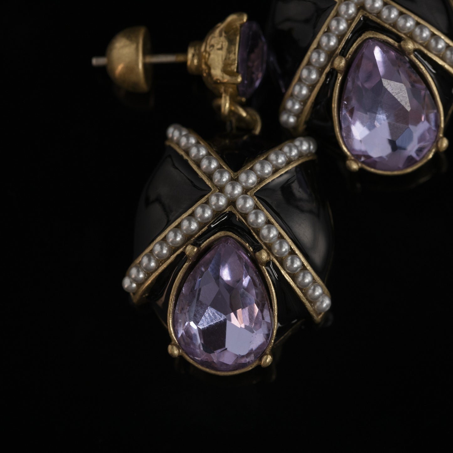 Vintage Crystal Chic Handcrafted Earrings for Women