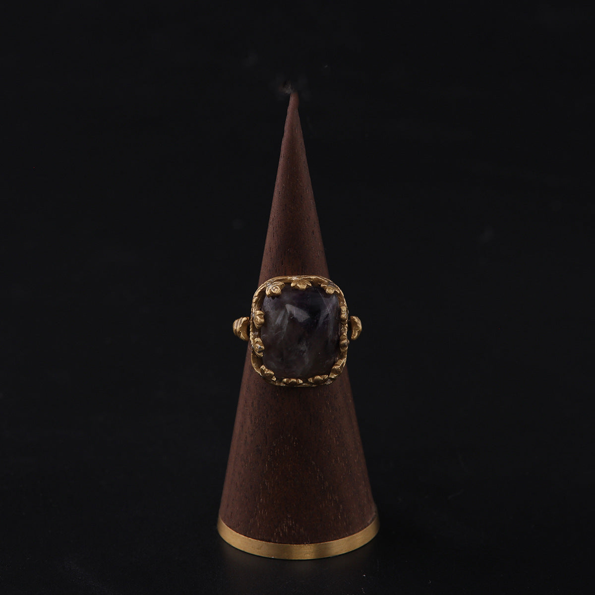 Vintage Geometric Refined Handcrafted Open Ring Handcrafted Design