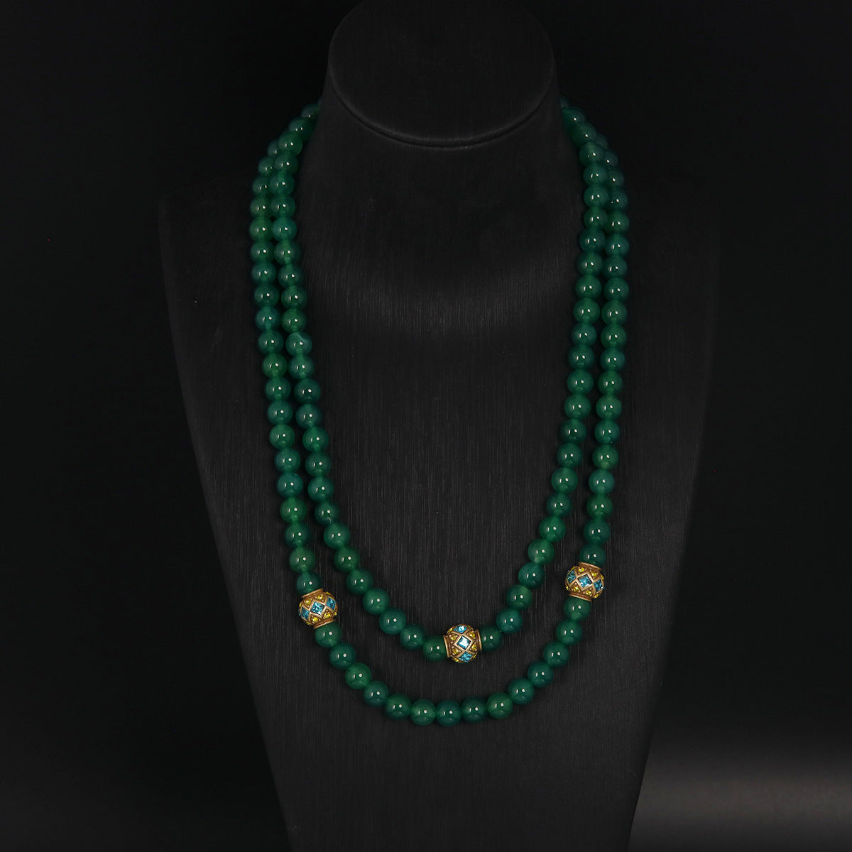 Vintage Statement Agate Handcrafted Jewelry Set Baroque