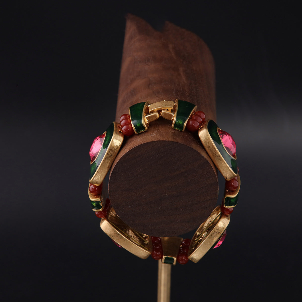 Vintage Enamel Artisan Boho Bracelet Timeless Style