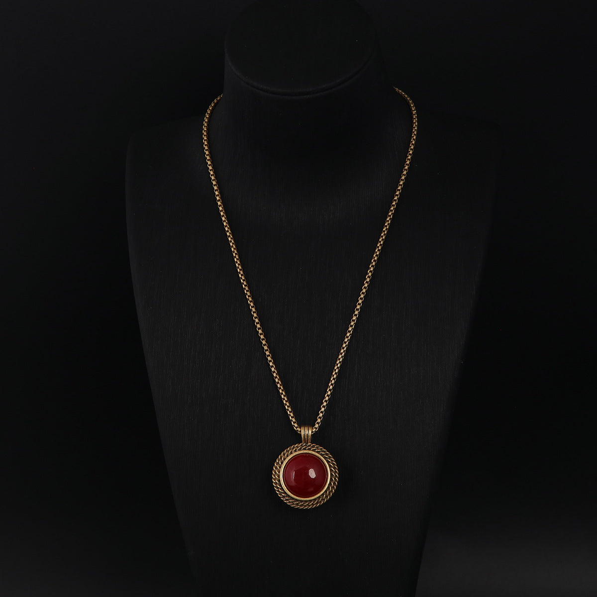 Vintage Agate Geometric Statement Handcrafted Necklace Handcrafted Design