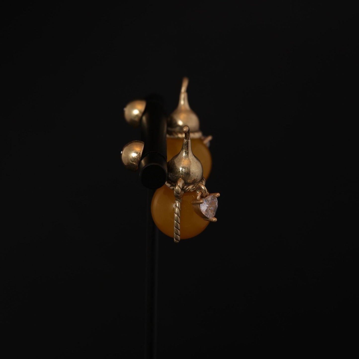 Vintage Agate Timeless Statement Earrings Handcrafted Design