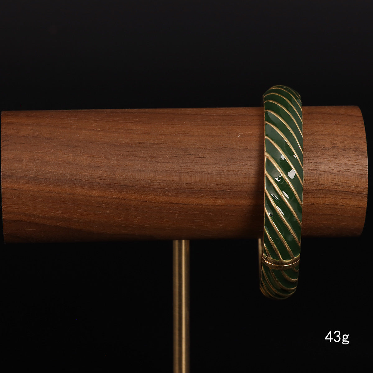 Vintage Enamel Art Deco Refined Handcrafted Bracelet for Men