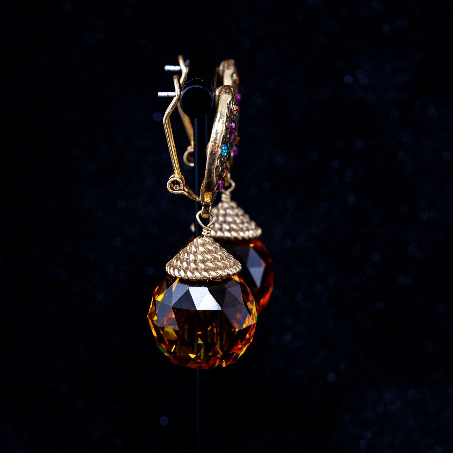 Vintage Crystal Luxury Statement Earrings Gift Jewelry