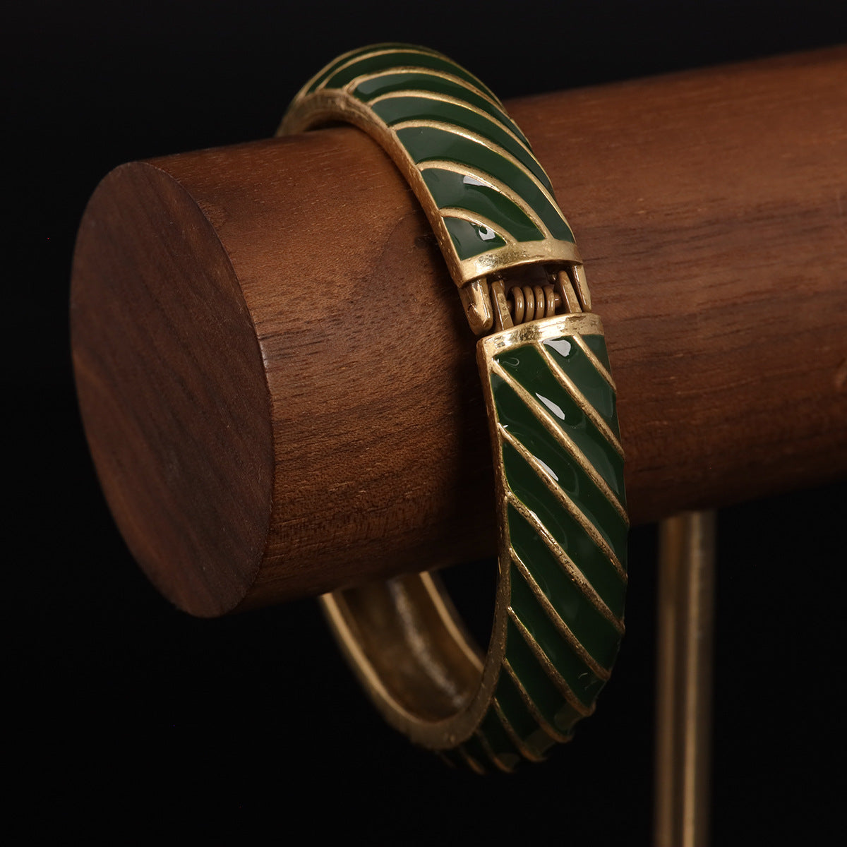 Vintage Enamel Art Deco Refined Handcrafted Bracelet for Men