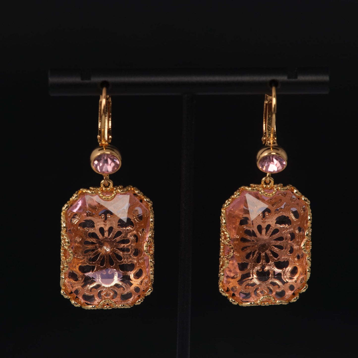 Vintage Crystal Luxury Engraved Earrings for Women