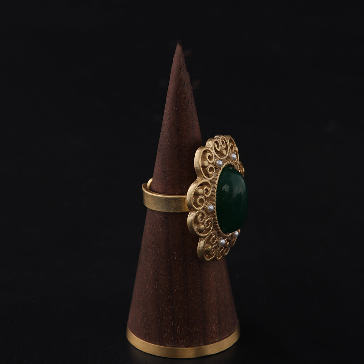 Vintage Geometric Artisan Minimalist Open Ring