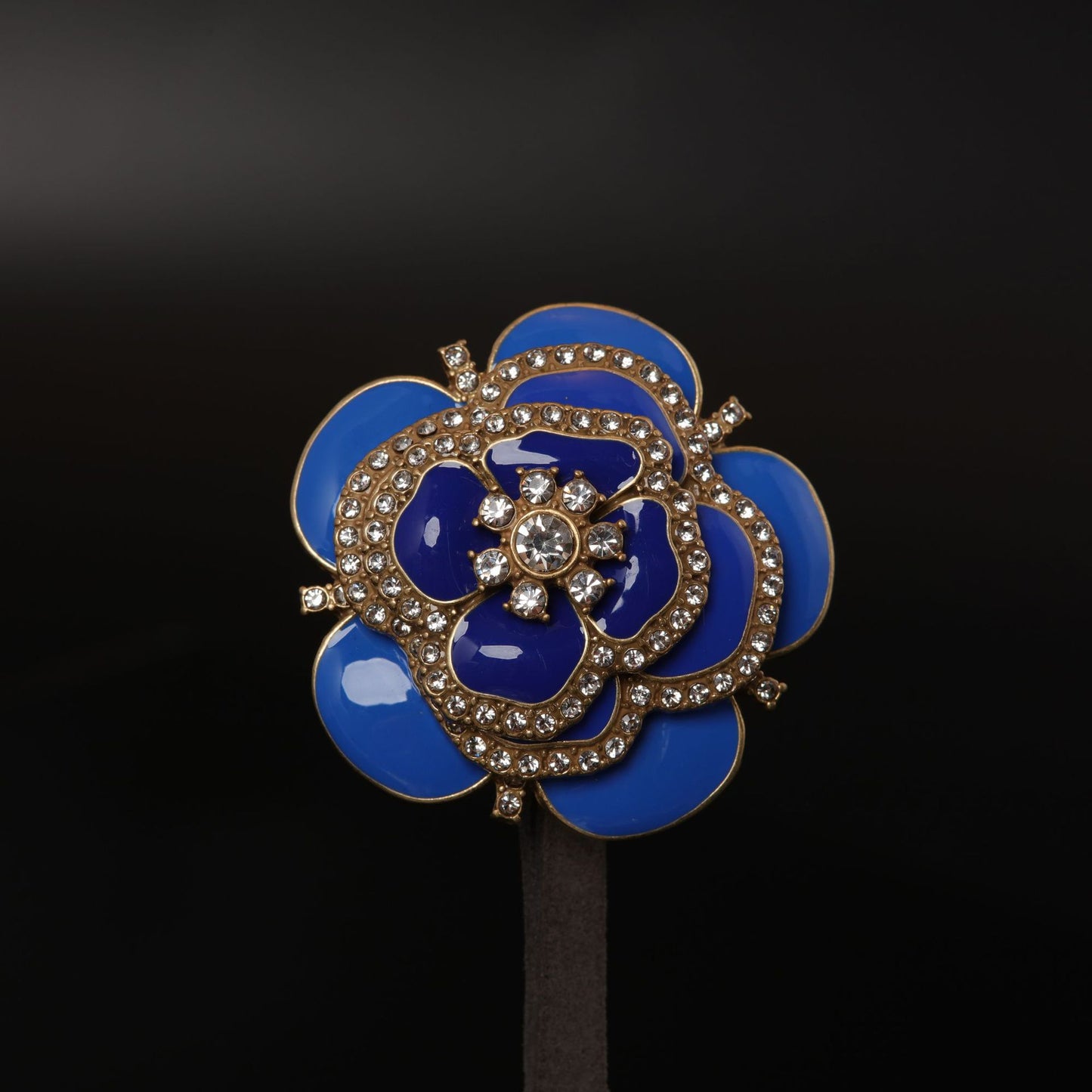 Vintage Enamel Floral Artisan Brooches for Women