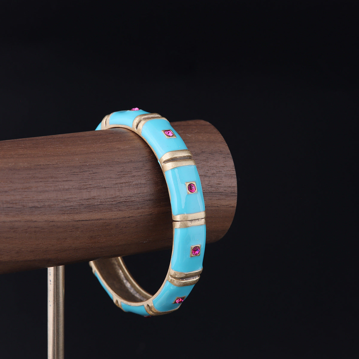 Vintage Enamel Geometric Luxury Bracelet Timeless Style