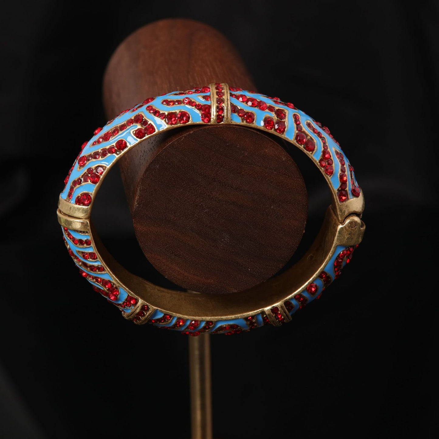 Vintage Enamel Boho Elegant Polished Bracelet Handcrafted Design