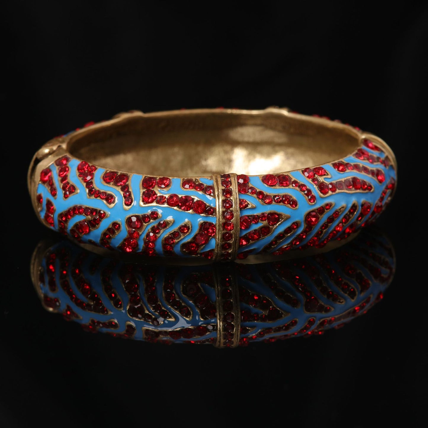 Vintage Enamel Boho Elegant Polished Bracelet Handcrafted Design