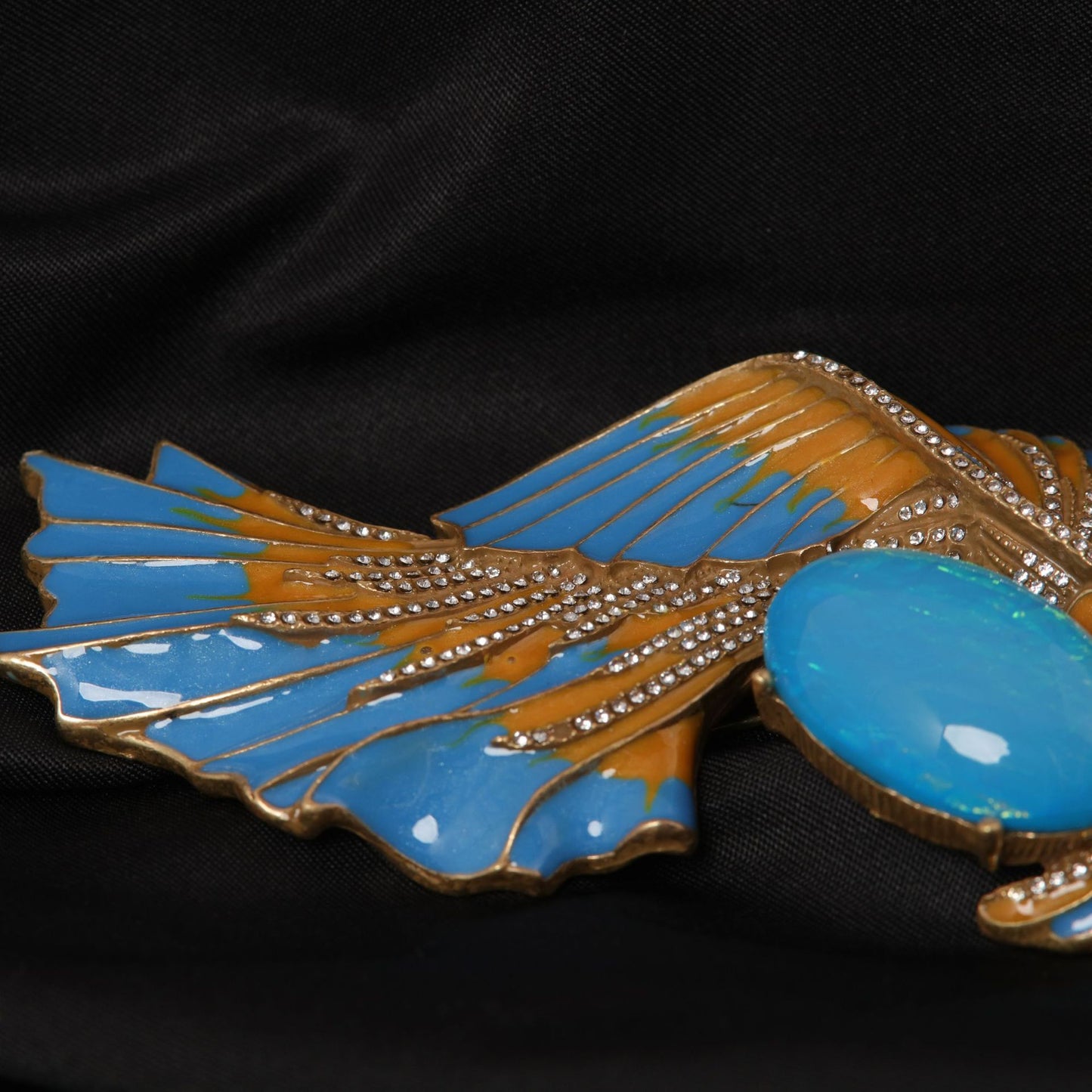Vintage Royal Enamel Polished Jewelry Set Heirloom