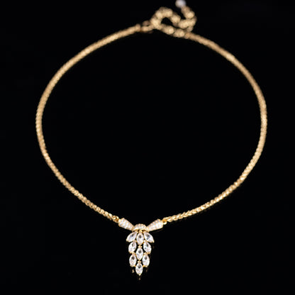 Vintage Natural Stone Classic Necklace Handcrafted Design