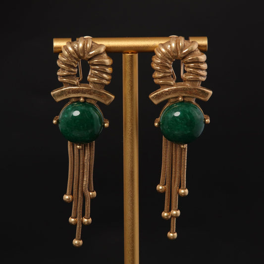 Vintage Geometric Statement Statement Earrings for Ladies