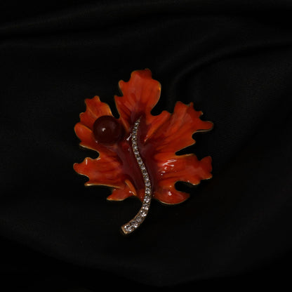Vintage Enamel Floral Refined Brooches for Women