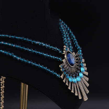 Vintage Glass Refined Handcrafted Necklace Timeless Style