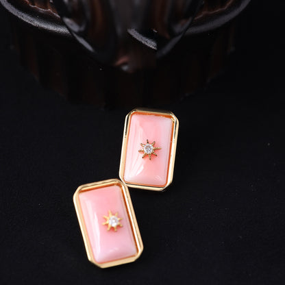 Vintage Shell Chic Chic Earrings for Ladies