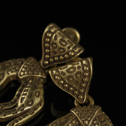 Vintage Elegant Statement Timeless Earrings Handcrafted Design