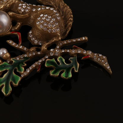 Vintage Enamel Elegant Handcrafted Brooches for Men