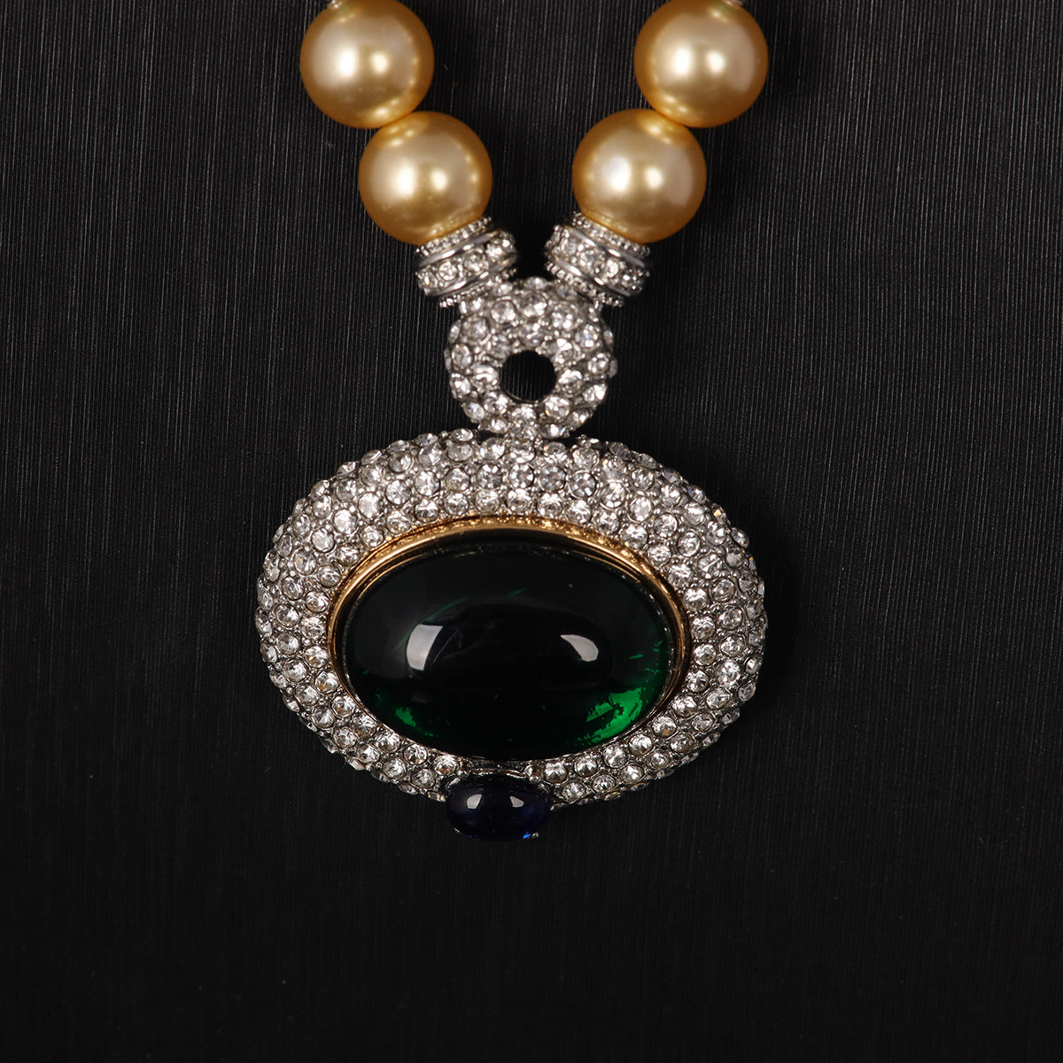 Vintage Glass Statement Elegant Necklace for Ladies