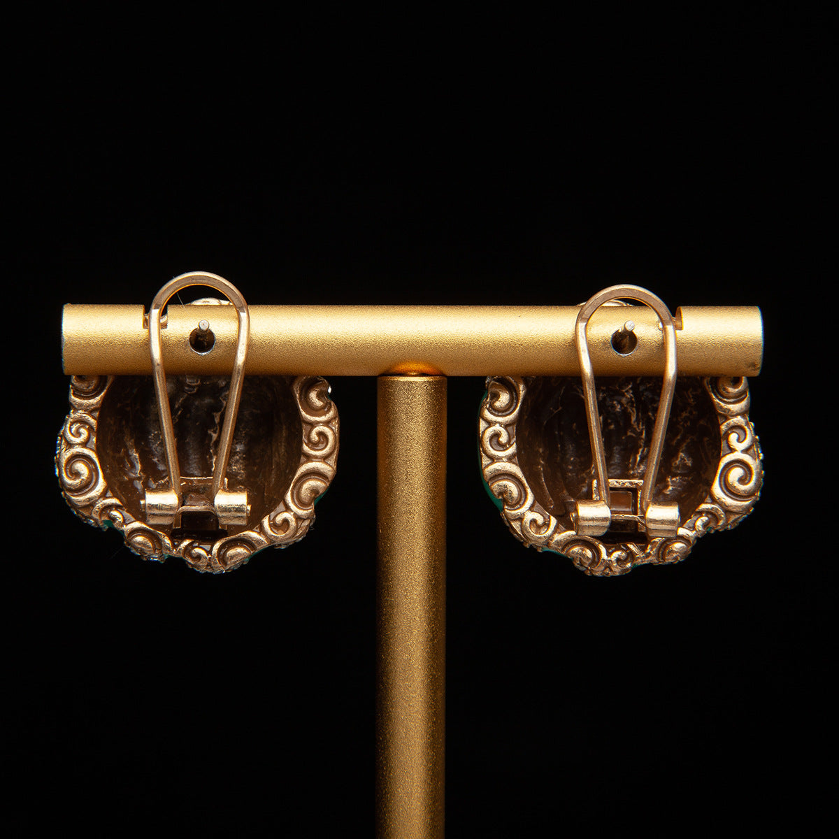 Vintage Enamel Artisan Luxury Earrings Timeless Style