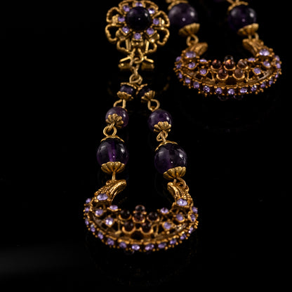 Vintage Pearl Floral Elegant Earrings for Ladies
