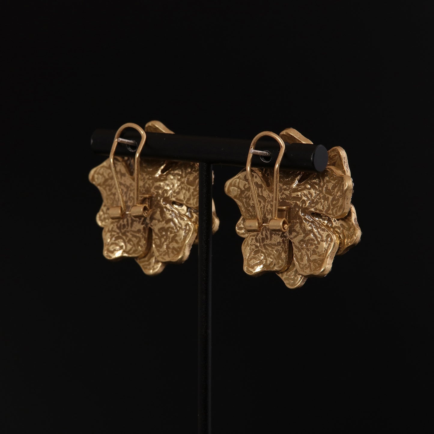 Vintage Enamel Floral Artisan Polished Earrings for Ladies