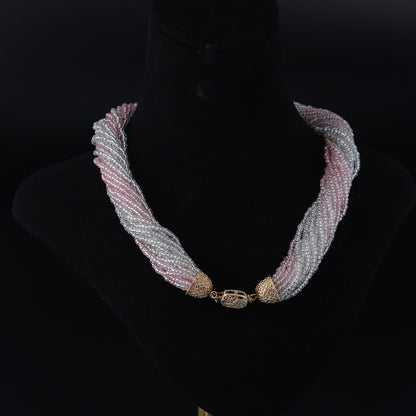 Vintage Geometric Statement Artisan Necklace Timeless Style