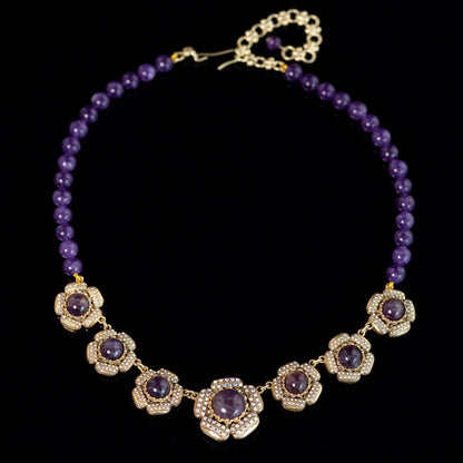 Vintage Floral Chic Elegant Necklace Gift Jewelry