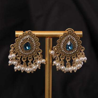 Vintage Pearl Statement Chic Earrings Timeless Style