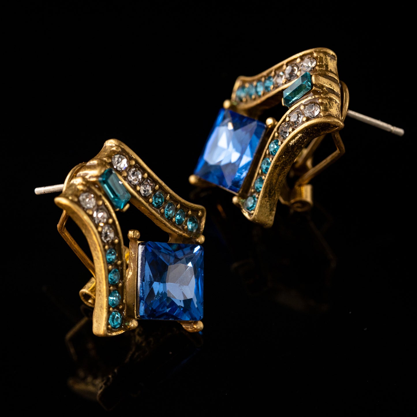 Vintage Crystal Timeless Handcrafted Earrings Handcrafted Design